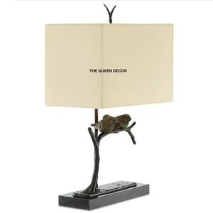 Hot Selling Highest Quality <b>Lighting</b> Decoration <b>Table</b> Lamp Aluminum Metal and Fabric Flying Bird Shape <b>Table</b> Lamp Fancy Style - Product Image 1
