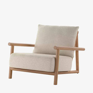 Outdoor Furniture Outdoor <b>Sofas</b> Patio Garden <b>Sofa</b> Chairs Furniture Living Room Teak Wood with Cushions - Matira - Product Image 6
