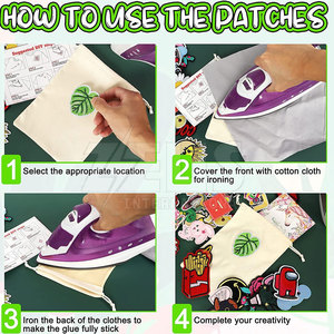 Patchs brodés décoratifs élégants pour accessoires de mode, patchs brodés en vente - Product Image 5