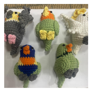 Llavero de animales de ganchillo hechos a mano, bonito juguete de peluche, regalo para bebés y niños, recuerdo de fiesta de cumpleaños, suministro para exportación - Product Image 6