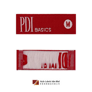 Etiquetas de Damasco Tejidas Personalizadas de Primera Calidad para Bolsas y Prendas Añada el logotipo de su empresa. Etiquetas de Tela Personalizadas con Bordes Cortados a Láser - Product Image 2