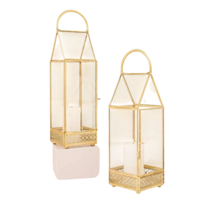Farol de Hierro Negro Minimalista Moderno, Portavelas Colgante Resistente, Faroles Decorativos de Metal para Centros de Mesa de Boda - Product Image 4