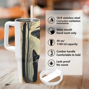 Custom Tumbler 40oz Stainless Steel <b>With</b> Handle And <b>Straw</b> For Outdoor Events - Product Image 5