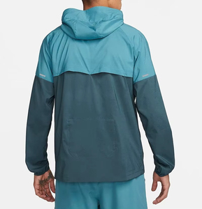 เสื้อแจ็คเก็ตมีฮู้ดกันลมสำหรับผู้ชาย ทรงปกติ สีพื้น สวมใส่สบายๆ ในฤดูใบไม้ร่วง ผลิตจากผ้าโพลีเอสเตอร์ทอ 100% - Product Image 4