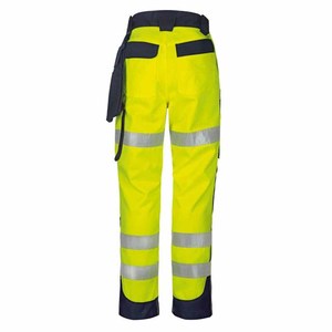 Pantalones de trabajo de seguridad de alta visibilidad para invierno, con logotipo personalizado reflectante de poliéster, multibolsillos, recién llegados, para unisex. - Product Image 2
