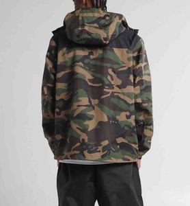 <b>Men</b> Camouflage Hooded Waterproof Hard Shell <b>Jacket</b> Zip Fly Regular Fit Outdoor Hiking Coat <b>Jacket</b> For <b>Men</b> - Product Image 3