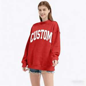 เสื้อสเวตเชิ้ตผู้หญิงแบบลำลอง คอตั้ง ใส่ได้สองด้าน ผ้าฝ้าย 100% แห้งเร็ว สไตล์วินเทจ แฟชั่นสาวๆ ไซส์พลัส ใส่ได้ทุกวันในฤดูหนาว - Product Image 2