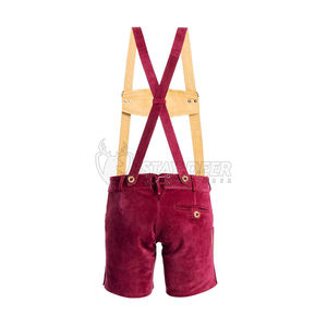 Shorts de Cuero Estilo Alemán para Mujer con Tirantes, Disfraz para Fiesta de Oktoberfest - Product Image 4