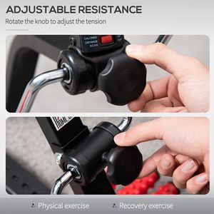 Appareil d'exercice réglable en hauteur pour les mains, les bras, les genoux et les jambes pour les seniors avec écran LCD et rouleau de massage des pieds - Utilisation en salle de sport et à domicile - Product Image 5