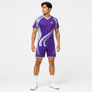 ชุดวอลเลย์บอลราคาถูก พิมพ์ลายตามสั่ง ระบายอากาศ แห้งเร็ว ชุดเสื้อและกางเกงขาสั้นสำหรับทีม ผู้ผลิตชุดวอลเลย์บอลคุณภาพพรีเมียม - Product Image 1