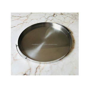 Bandeja de Servir de Aluminio Resistente, Hecha a Mano, Personalizable, con Acabado Pulido, Plato Metálico Multiusos para Té, Café, Aperitivos y Comida - Product Image 3
