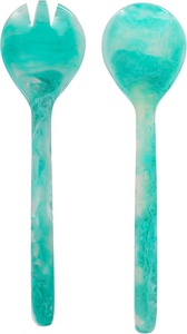 Vaisselle de qualité supérieure pour la maison et l'hôtellerie, durable, alimentaire, design royal, faite à la main, compatible lave-vaisselle, en résine, ensemble de 2 pièces pour salade - Product Image 3