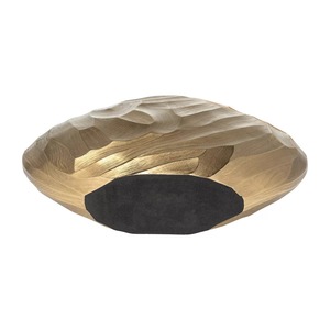 Vase de table moderne en aluminium, design géométrique fait main, finition argentée, Jaffs Exports, respectueux de l'environnement - Product Image 5