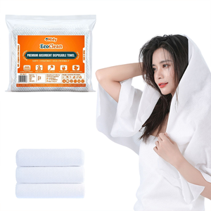 Serviette jetable Nidy EcoClean en PP non tissé, douce, absorbante, hygiénique, emballage personnalisable pour salon, spa, salle de sport, voyage, maison - Product Image 1