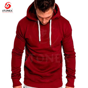 Sweat à capuche pour homme de haute qualité, col en polaire uni, 100% coton, saison hivernale, vente en gros, logo personnalisé, écologique, doublé - Product Image 1