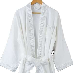 Bata de Baño Kimono de Felpa 100% Algodón Orgánico Personalizada de Nesta Sports, Ropa de Dormir Unisex de Alta Calidad - Product Image 1