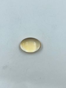 Collier en coquille de citrine semi-précieuse naturelle, couleur miel, ovale, transparent, 6,30 carats, pendentif tendance pour mariage - Product Image 4