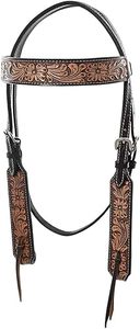 Luxury Handcrafted Colorful Rope Leather Horse Headstall Bridle Set with Western <b>Equestrian</b> Style Customizable Size Packaged - Product Image 2