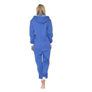 Nouvelle Arrivée Combinaison de Nuit Polaire Respirante à Capuche à Motif Uni pour Femme, Pyjama Long à Manches Longues - Product Image 2