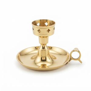 Star Cutwork Brass Candlestick Holder Handmade Taper Candle Stand <b>Decorative</b> <b>Table</b> Centerpiece Festive Home <b>Decor</b> - Product Image 1