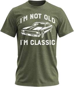 T-shirt « Je ne suis pas vieux, je suis classique » avec motif de voiture amusant, t-shirts vintage rétro pour hommes - Product Image 5