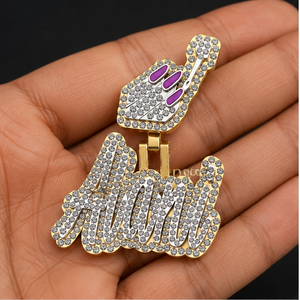 สร้อยคอเงินแท้ 925 ประดับเพชรโมอิสซาไนต์ VVS แบบ Iced Out สลักชื่อได้ตามต้องการ สำหรับผู้หญิง สไตล์ฮิปฮอป เหมาะสำหรับงานพรอม งานปาร์ตี้ ของขวัญเครื่องประดับชั้นดี - Product Image 4