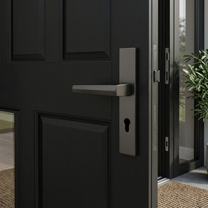 Designer Brass Door <b>Handle</b> Set with Mortise <b>Lock</b> | Luxury Lever <b>Handles</b> for Interior Doors, Hotel Rooms, Home & Office Decor - Product Image 2