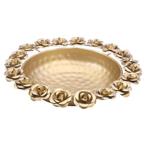 Aplique de cuenco Urli redondo decorativo para agregar un toque de elegancia disponible en artículo de regalo Tealight para soportes de Pilar - Product Image 1