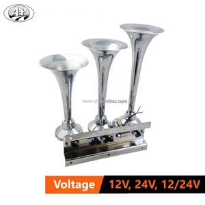 Klaxon triple en zinc chromé 12V 24V pour mise à niveau de véhicule - Product Image 4