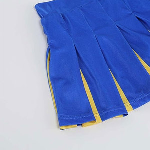 Ensembles d'uniformes de cheerleading pour femmes de haute qualité, écologiques, à séchage rapide, légers, couleur unie, 100% polyester, logo personnalisable - Product Image 4