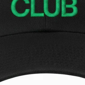 Casquette de baseball en coton brodé noir de la série AKA Club, visière incurvée réglable, décontractée, unisexe, pour le sport et les activités de plein air - Product Image 2