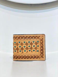 Nueva Cartera de hombre de cuero genuino hecha a mano de tendencia personalizada con bolsillo con cremallera elegante soporte de efectivo perfecto Regalos para Él - Product Image 3