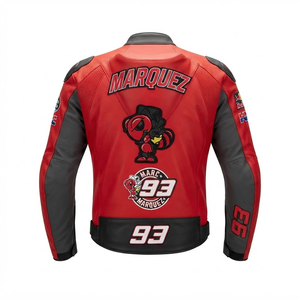 Veste de course en cuir professionnelle unisexe/Chaqueta, vêtements de moto durables et confortables, sur mesure, certifiée CE - Product Image 2