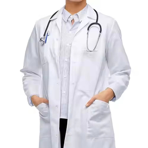 Blouse de laboratoire blanche élégante pour médecin, blouse médicale en coton et polyester pour hôpital, blouse de laboratoire pour femme, infirmière, blouse de laboratoire scientifique - Product Image 6