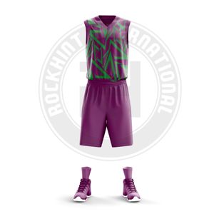 Uniforme de basket-ball de compétition en polyester, respirant, résistant et confortable, idéal pour les matchs et l'entraînement en équipe - Product Image 1