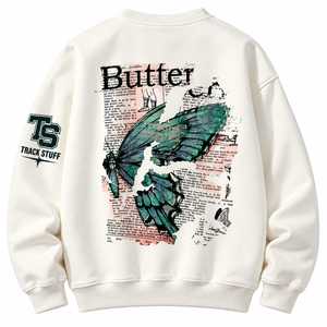 Sudadera Unisex con Cuello Redondo y Logotipo Personalizado Impreso en la Parte Delantera, 100% Algodón, Transpirable y Resistente al Viento, Otoño, ODM - Product Image 5