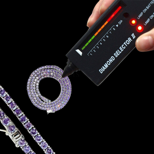 Luxury Purple Diamond Tennis Chain Fine Jewelry Pendants & Charms S925 Silver VVS Moissanite Jewelry - Product Image 1