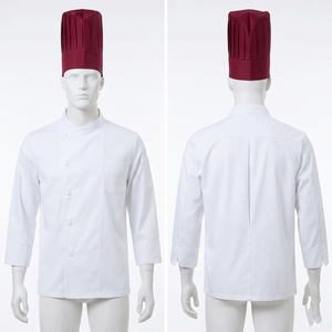 Gorro de Chef Blanco de Sarga de Algodón Premium de 200 GSM con Panel Plegado, Estilo de Ropa de Cocina con Bordado Personalizado - Product Image 5