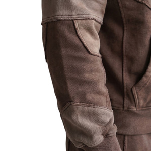 Streetwear Vintage Hoodies <b>Sets</b> for Men Heavy Weight Acid Washed Cotton Fleece Hoodie Stone Washed <b>Sweatpants</b> <b>Sets</b> OEM - Product Image 2