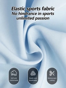 Shorts de sport élastiques pour femmes, taille haute en V, amincissants et couvrant les hanches, doublés - Product Image 6