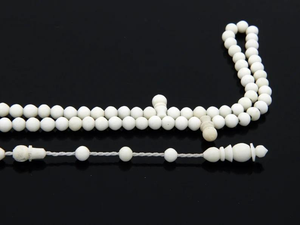 Petites perles de prière islamiques 99 perles Misbaha, chapelet religieux d'Inde - Product Image 5