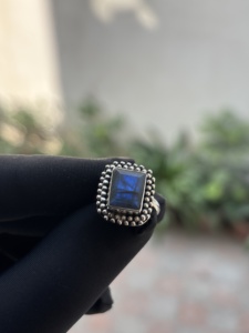 Beautiful <b>Labradorite</b> Gemstone <b>Ring</b> 925 Sterling Silver Bezel Setting Classic Fashionable Wedding Gift Anniversary Party Women - Product Image 2
