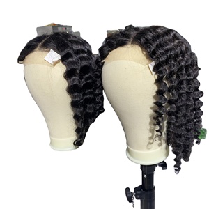 Extensions à clipser en cheveux humains 100% naturels, d'un seul donneur, super double drawn, à pointe plate, avec perruque en cheveux vierges HD - Product Image 3