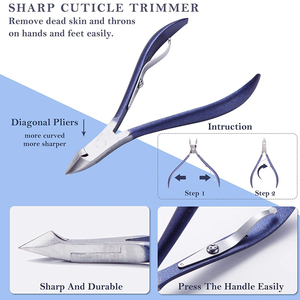 Professional OEM Leather Manicure Set Pedicure Care Tools New Rainbow <b>Nail</b> <b>File</b> Clippers Beauty Grooming Kit in Box Packaging - Product Image 3