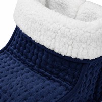Coussin chauffant en velours cristal et laine d'agneau Sherpa avec contrôleur LED détachable, 3 niveaux de chaleur réglables et minuterie OEM/ODM