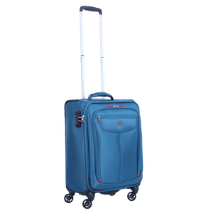 Durable Polyester Vietnam Made Laptop 4 Spinner 360 Wheels Waterproof Compartment Luxury Modern Business Travel Suitcase - Product Image 3