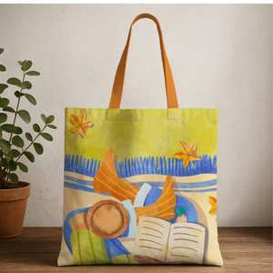 Durable Eco Friendly 100%Pure Cotton <b>Canvas</b> <b>Tote</b> <b>Bag</b> with Branded Logo Sustainable Packaging - Product Image 4