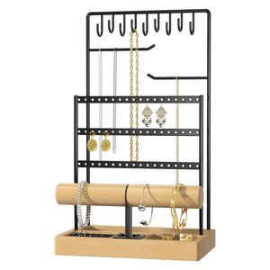 ที่วางแหวน, ชั้นวางเครื่องประดับ, แท่นเก็บเครื่องประดับ, แท่นวางเครื่องประดับกำมะหยี่, ที่จัดระเบียบเครื่องประดับทองคำ - Product Image 4