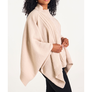 Suéter Casual de Mujer Personalizado de Alta Calidad, Tejido de Punto Trenzado, con Patrón Tropical a Cuadros, de Poliéster/Algodón, de Longitud Media, Estilo Chal - Product Image 4