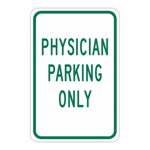 Panneau de signalisation Brady « Parking Interdit aux Médecins » – Marqueur de circulation durable pour intérieur/extérieur - Product Image 3